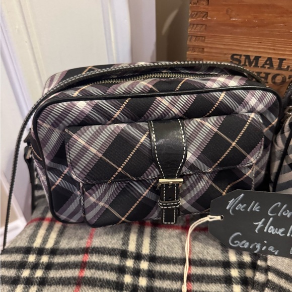 Burberry Crossbody Camera Bag Nova Check Pattern - Picture 1 of 10